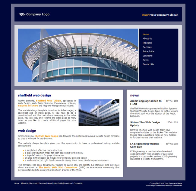 Free Web Page Design Templates Free Web Page Design Templates