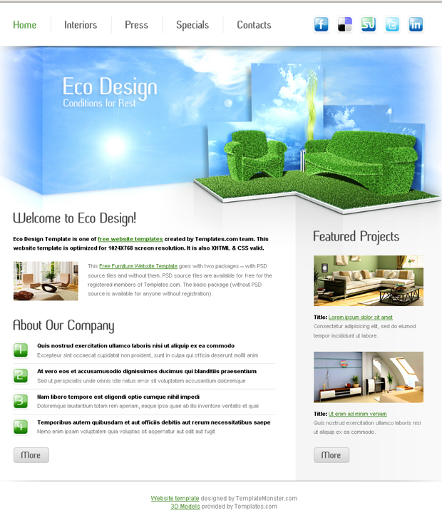 Free Website Design Templates
