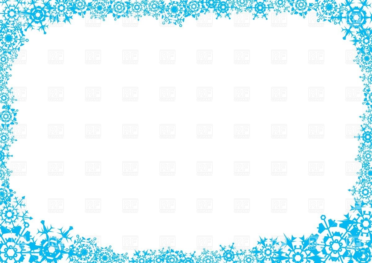 Frozen Snowflake Border Clip Art Free