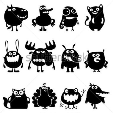 Funny Cartoon Animals Vector