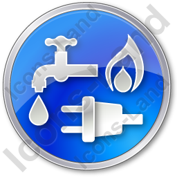 Gas Electric Water Icons