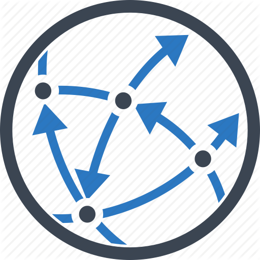 Global Network Connections Icon Global Network Connections Icon