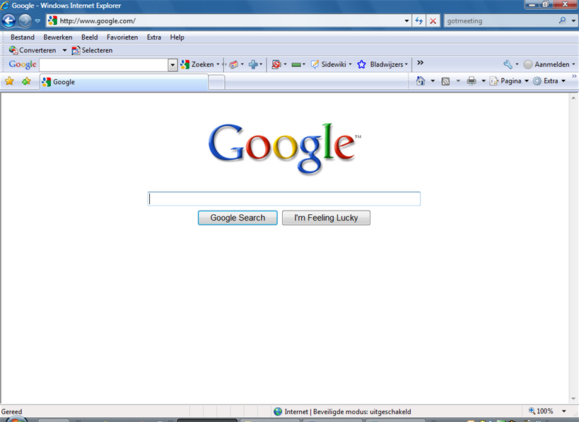Google Homepage Search Google