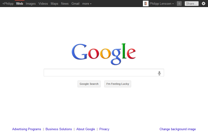 Google Homepage