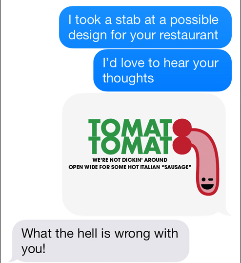 Graphic Designer Text Prank