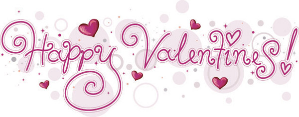 Happy Valentine's Day Word Art