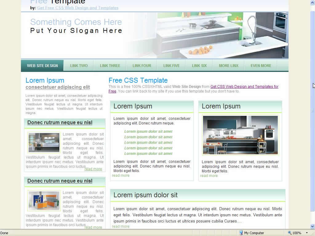 Interior Design Website Templates Free