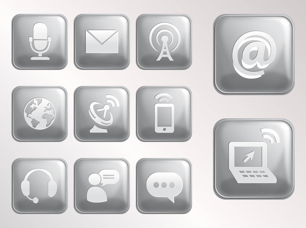 Internet Icons Vector Free