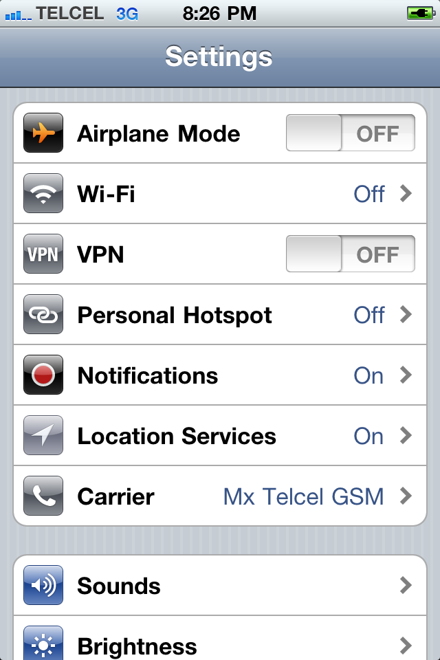 iPhone Status Bar Icons iPhone Status Bar Icons