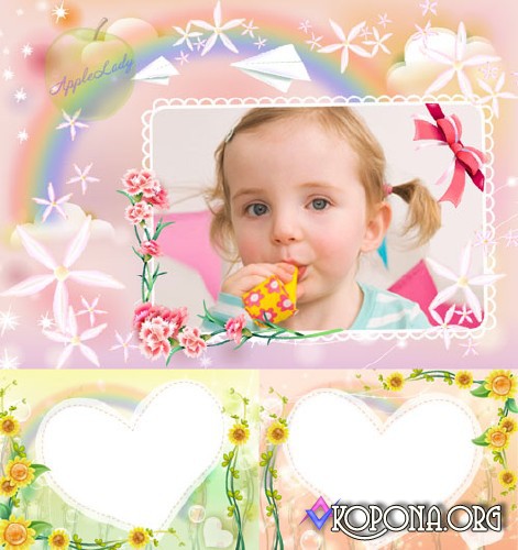 Kids Spring Frame Templates