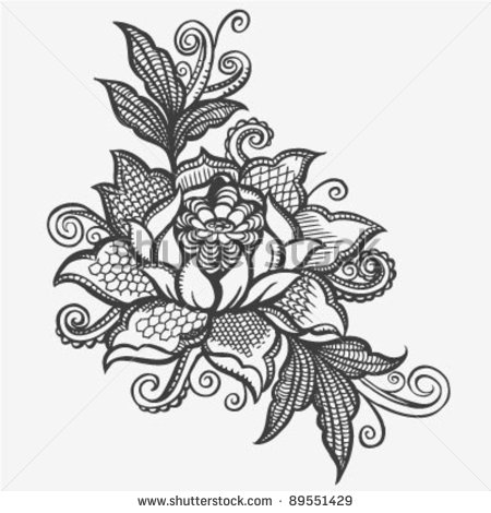 Lace Flower Tattoo Designs