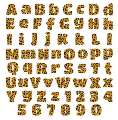 Leopard Print Font
