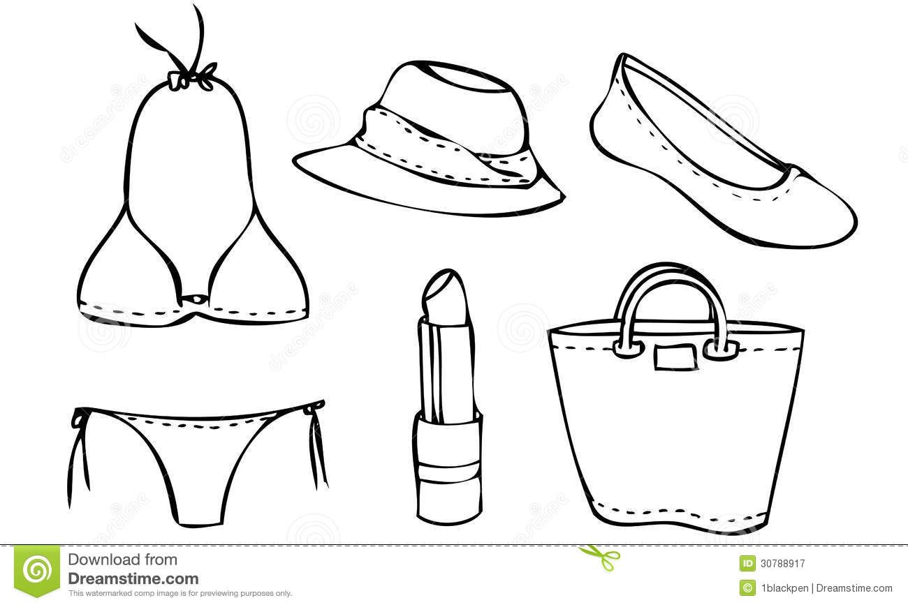 Lipstick Clip Art Black and White