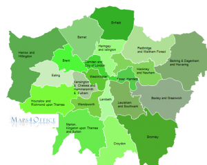 London Postcode Map
