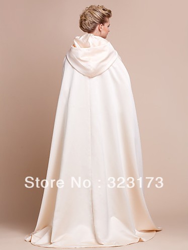 Long Wedding Cape with Hood