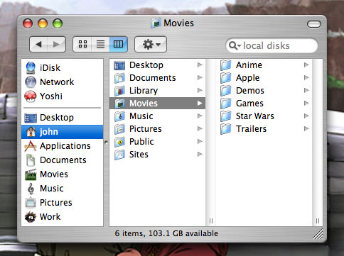 Mac OS X Finder