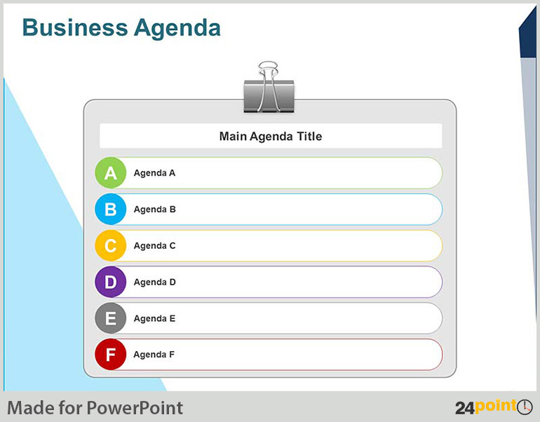 Meeting Agenda Template PowerPoint