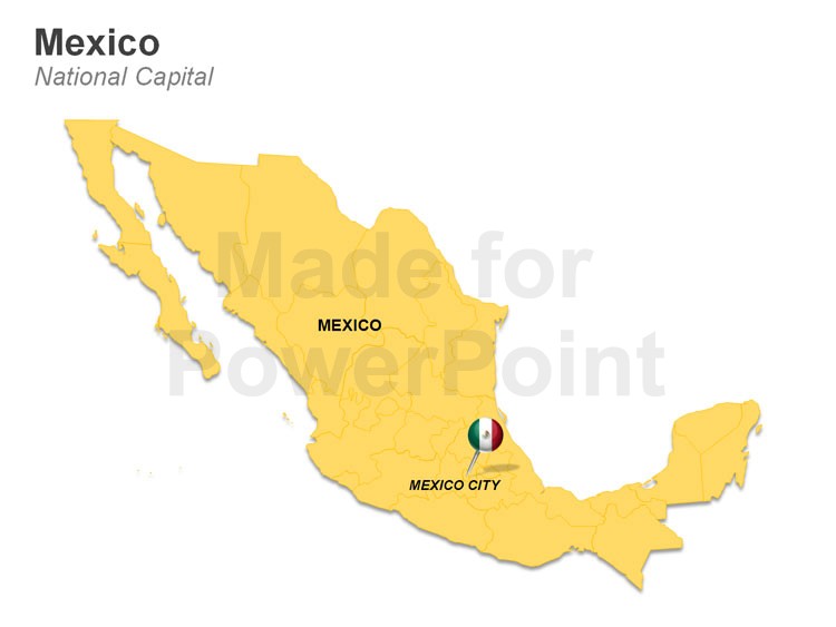 Mexico Map Editable PowerPoint