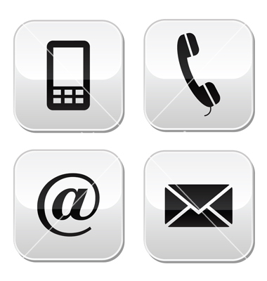 Mobile Phone Email Buttons