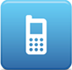 Mobile Phone Icon Blue