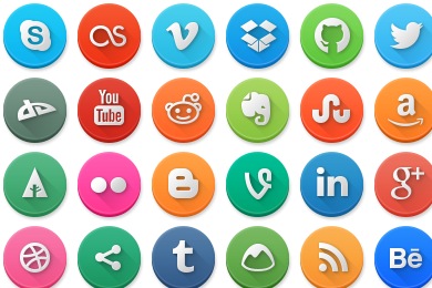 Modern Social Media Icons