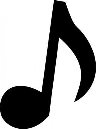 Music Notes Silhouette Clip Art