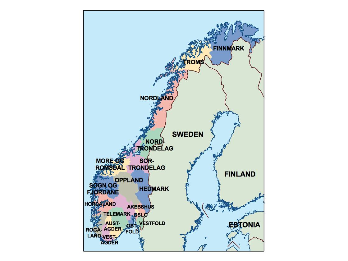 Norway Map PowerPoint
