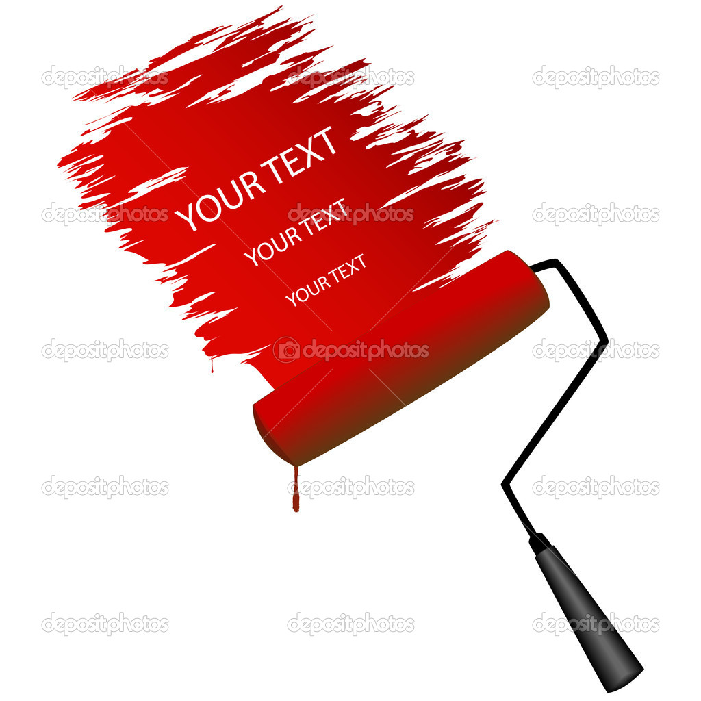 Paint Roller Vector Illustration