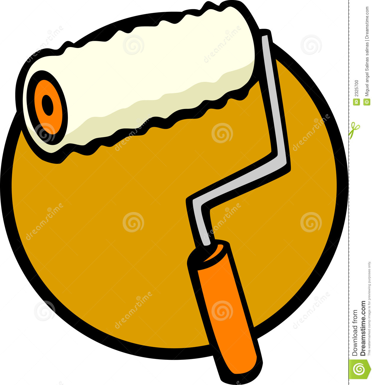 Paint Roller Vector Illustration