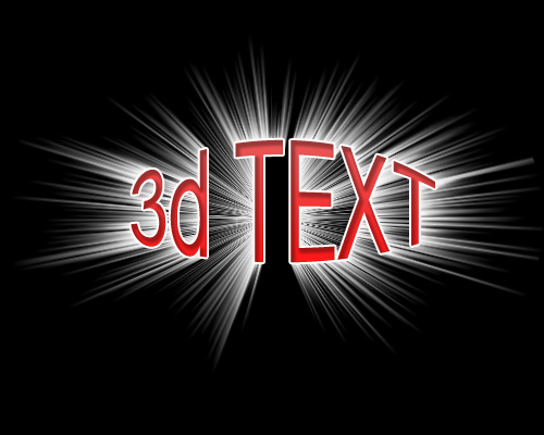 Photoshop 3D Text Effects