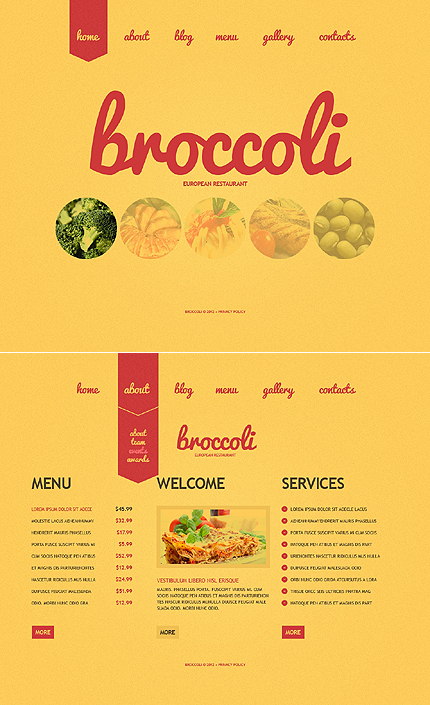 Photoshop Restaurant Menu Template