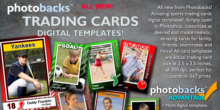 Photoshop Templates Sports Trading Cards