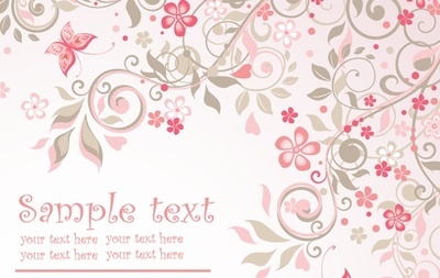 Pink Floral Background Vectors Free