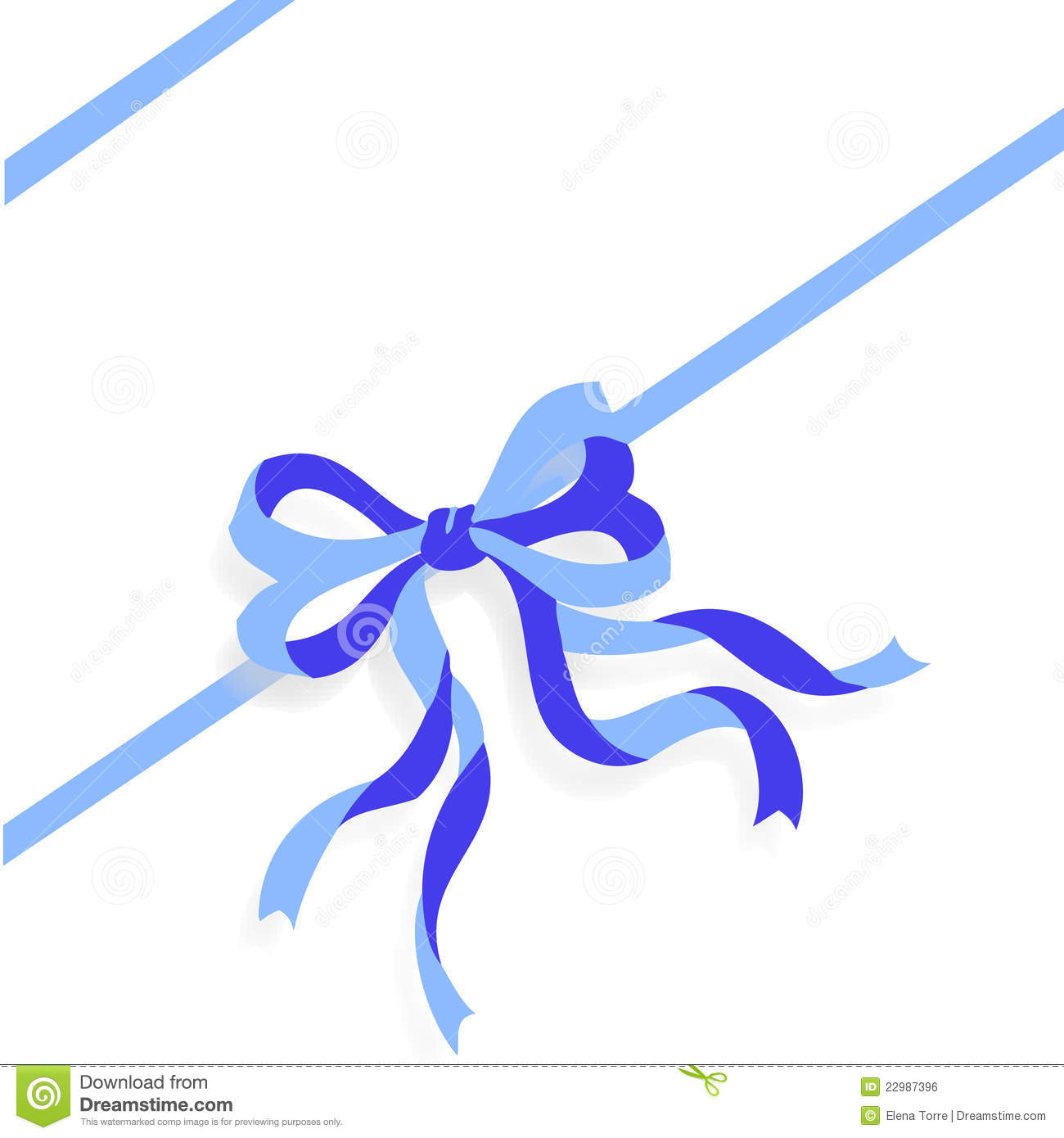 15 Blue Ribbon Vector Images