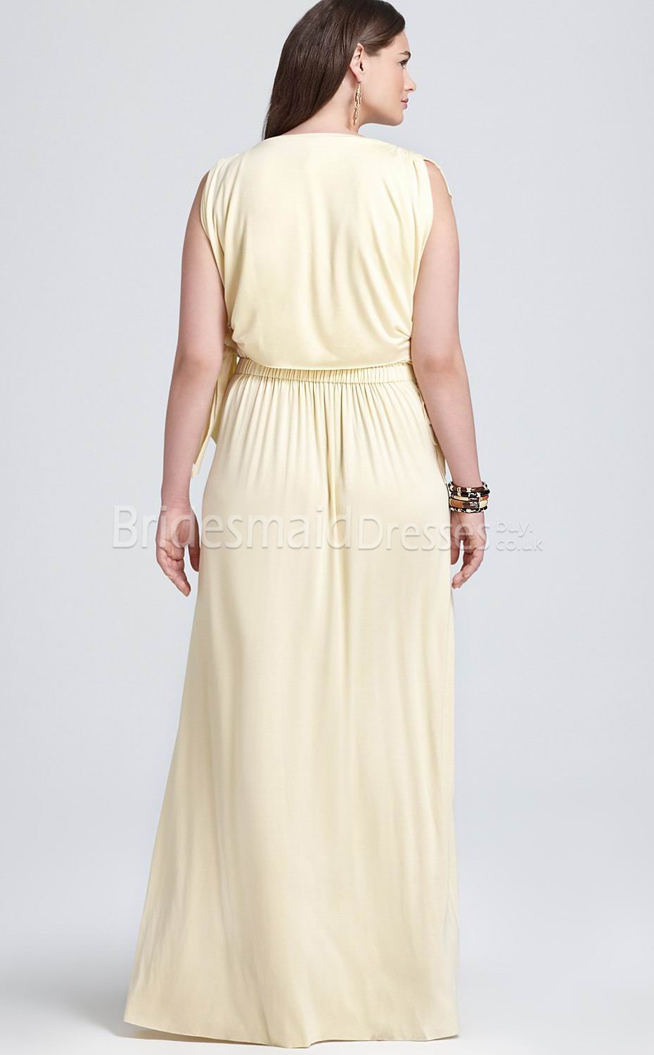 Plus Size Floor Length Dresses with Sleeves