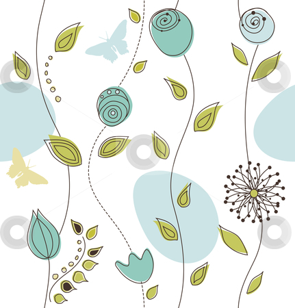 Pretty Flower Pattern Clip Art