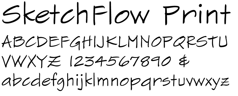 Print Handwriting Fonts