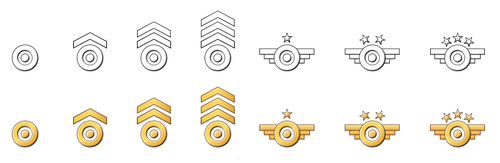 Public-Domain Military Badges
