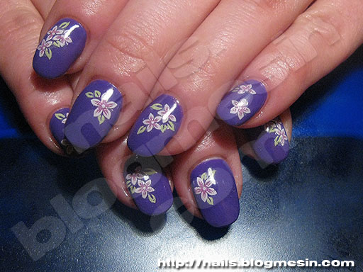 Purple Gel Nails