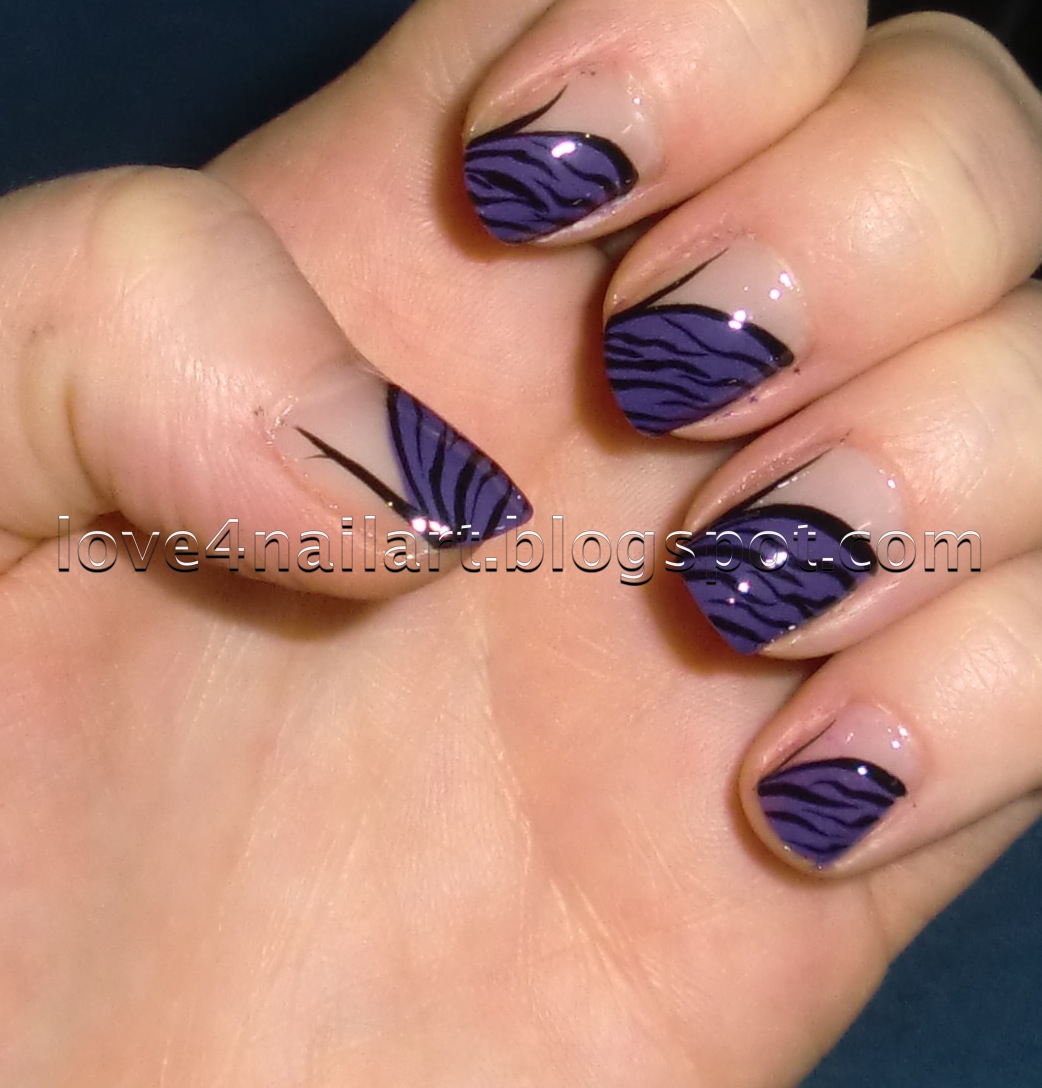 Purple Nail Art Design