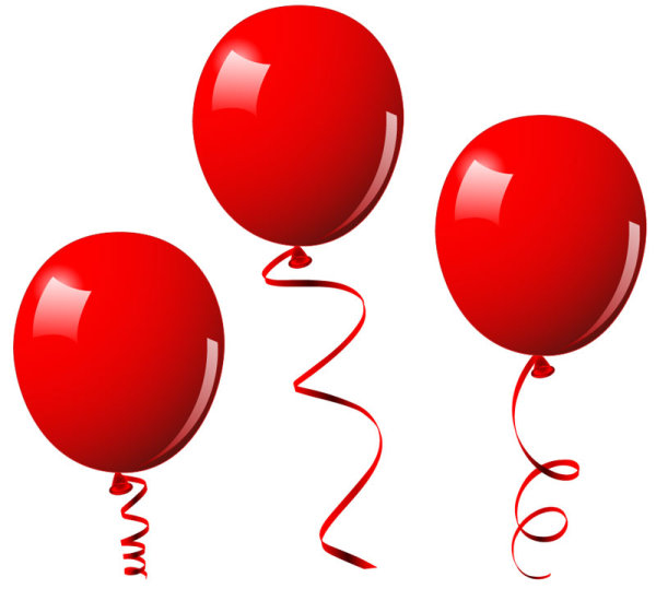 Red Balloon Vector