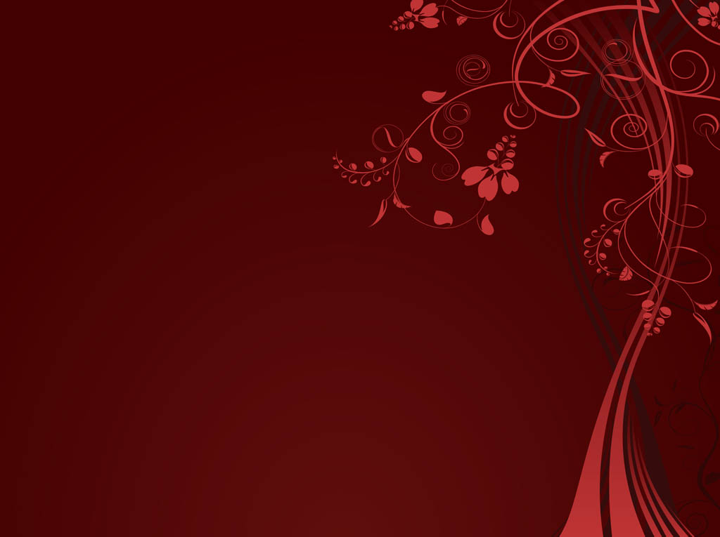 Red Flower Background Templates