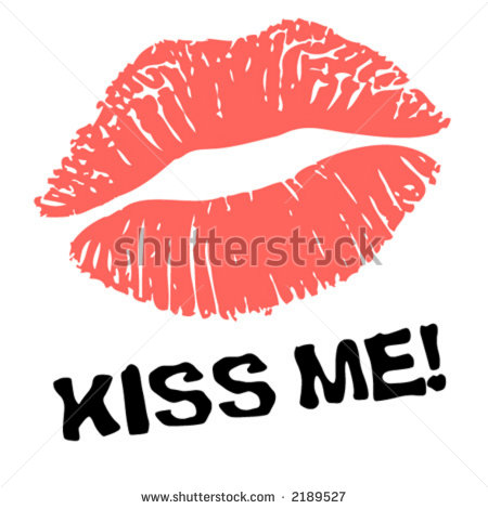 Red Lips with a Transparent Background Clip Art