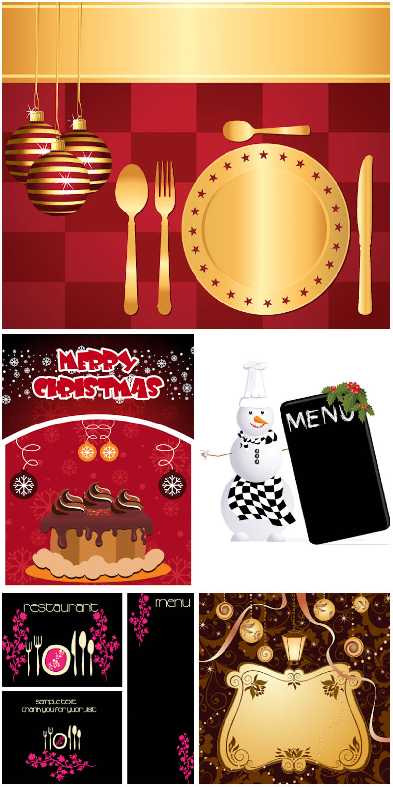 11 Free Restaurant Menu Vector Graphics Images