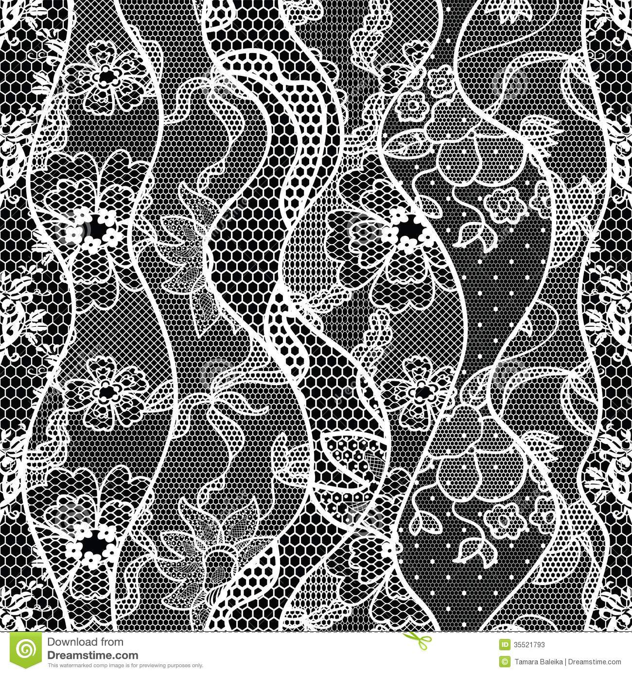 Seamless Vector Lace Patterns