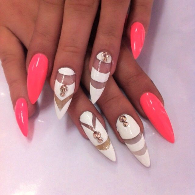 15 Sharp Nails Designs 2015 Images