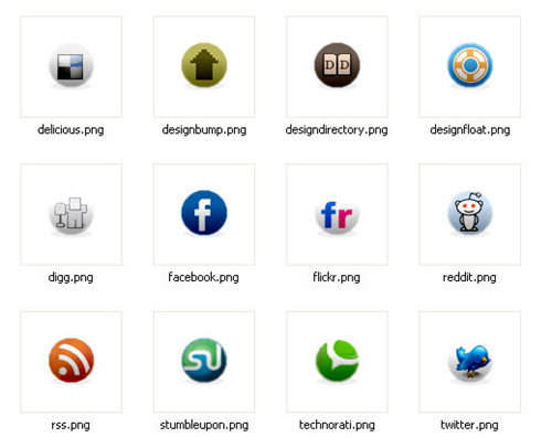 Social Media Icons Circle