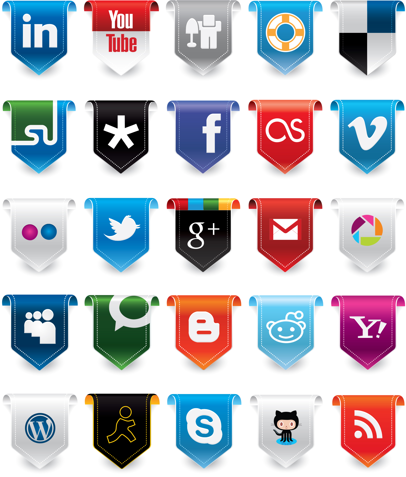 Social Media Icons Vector