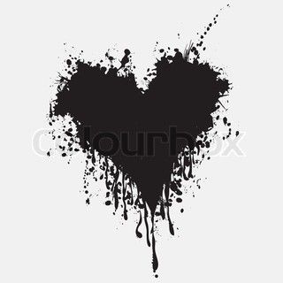 Spray Paint Splatter Heart