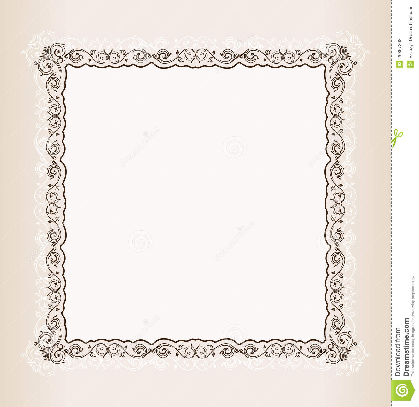 Square Vintage Frame Vector